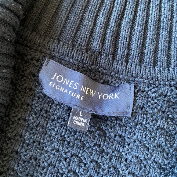 Jones NY Navy Cardigan - Picture 2 of 3